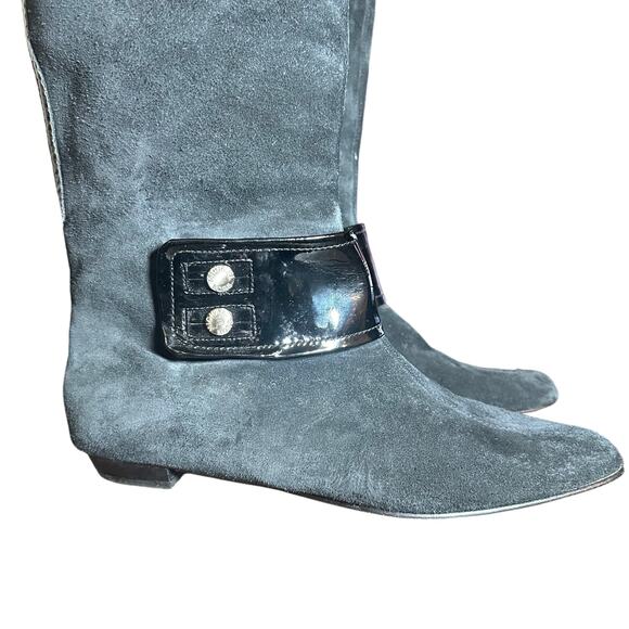 Stylish Black Suede Women's Boots - Picture 2 of 13